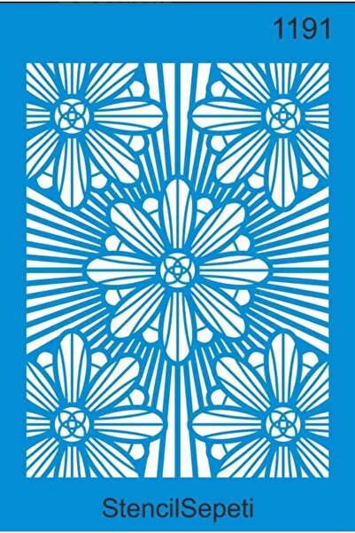 DERYA DESİNG ART Mandala Pattern Stencil Template St1191 20X30 cm