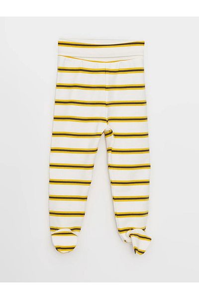 LC Waikiki Striped Baby Girl Pajama Bottoms with Elastic Waist