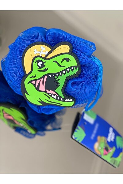 QUEEN AKSESUAR Τρισδιάστατο σφουγγάρι μπάνιου για αγόρια με σχήμα δεινοσαύρου, εισαγωγής από την Αγγλία