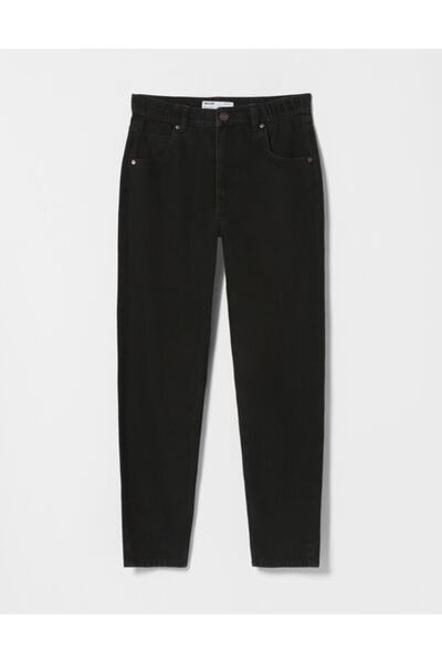 LİMABEL Vera Black Fadeless Mom Jean Femei Iubita Talie înaltă Power Lycra