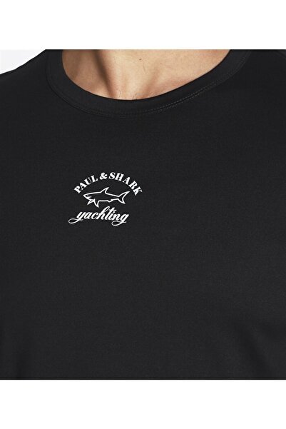 PAUL&SHARK Ανδρικό πλεκτό μπλουζάκι C.w. Βαμβάκι