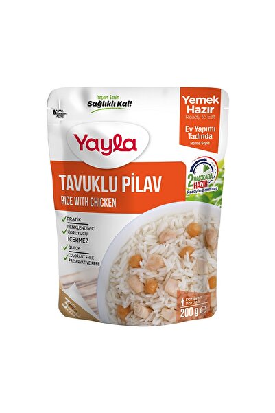 Yayla Yemek Hazır Tavuklu Pilav 200 Gr