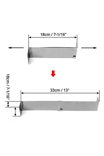 Nar kalıp Narkalıp Adjustable Cake Mold Compartment Depth 10cm