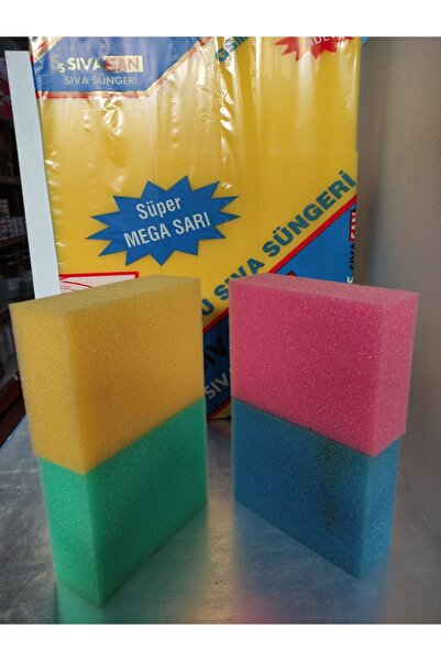 STANDART Sıva Süngeri Renkli Oto Yıkama 4 Adet