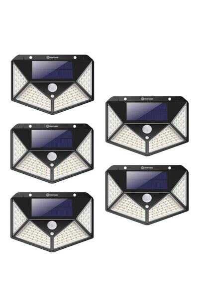 DEMPOWER Dp-71 100 Ledli Hareket Sensörlü Güneş Enerjisiyle Çalışan Su Geçirm...