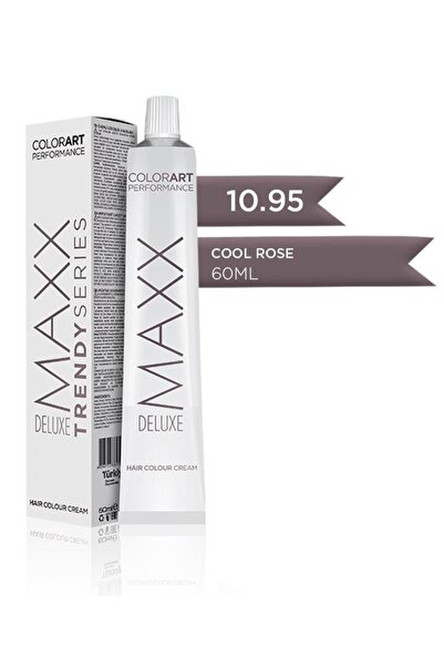 MAXX DELUXE Tüp Krem Saç Boyası 10.95 Cool Rose 60 Ml