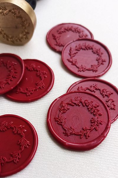 Dekorden Ready Invitation Envelope Seal - Wine Red