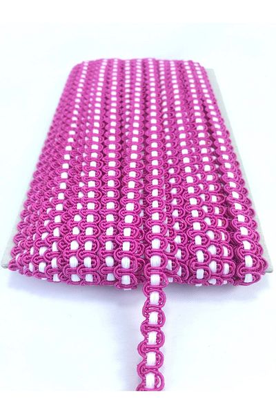 Hobigram Pink and White Checkered Water Stone Packaging Decoration 5 Meters for Edge Ornament – Decorative Ribbon, Stylish Design