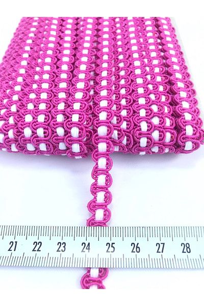 Hobigram Pink and White Checkered Water Stone Packaging Decoration 5 Meters for Edge Ornament – Decorative Ribbon, Stylish Design