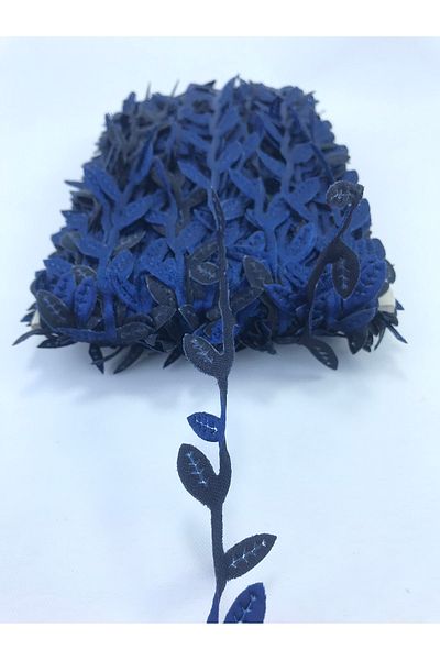 Hobigram Διακοσμητική κορδέλα μονόφυλλο 5 μέτρων Navy Blue Satin για στολίδι συσκευασίας Edge Ornament – Διακοσμητική κορδέλα