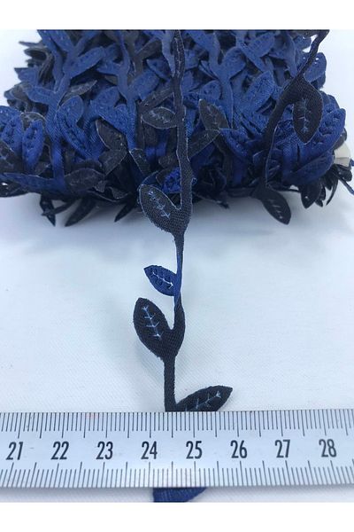 Hobigram Διακοσμητική κορδέλα μονόφυλλο 5 μέτρων Navy Blue Satin για στολίδι συσκευασίας Edge Ornament – Διακοσμητική κορδέλα