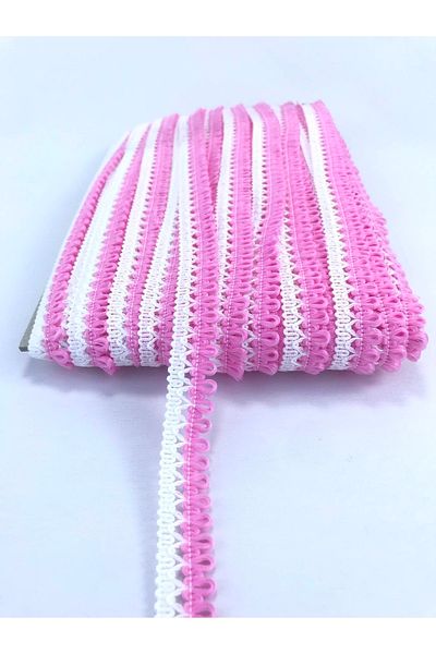 Hobigram Pink White Water Stone 5 Meters for Packaging Ornament Edge Ornament – Decorative Ribbon, Stylish Design – Deko