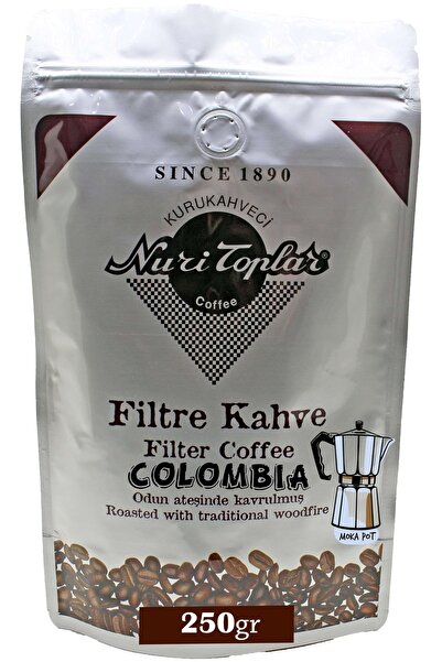 Nuri Toplar Filtre Kahvesi 250 Gr Colombia Supremo Çekirdeği - Odun Ateşinde ...