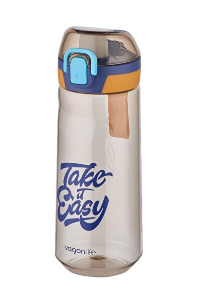 Vagonlife 660 Ml Silikon Ağızlıklı Rahat Içim -pipetsiz- Kilitli Kapak Su Mat...