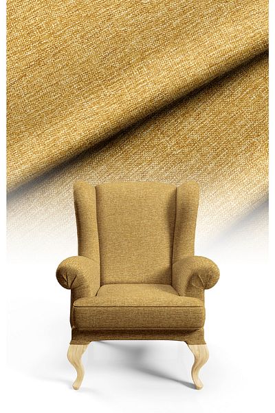 CANİLA Digital Printed Linen Look Upholstery Sofa Fabric, Throw Pillow, Cushion Covering. Premium Fabric