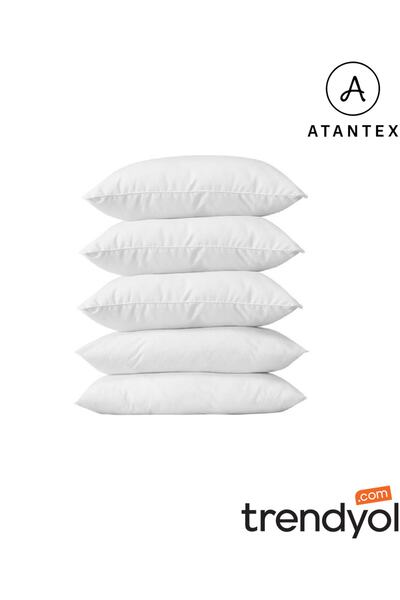 5 Adet 800 gram Boncuk Silikon Dolgulu 50x70 Konforlu Yastık Günlük-Çeyizlik Kullanıma Uygun