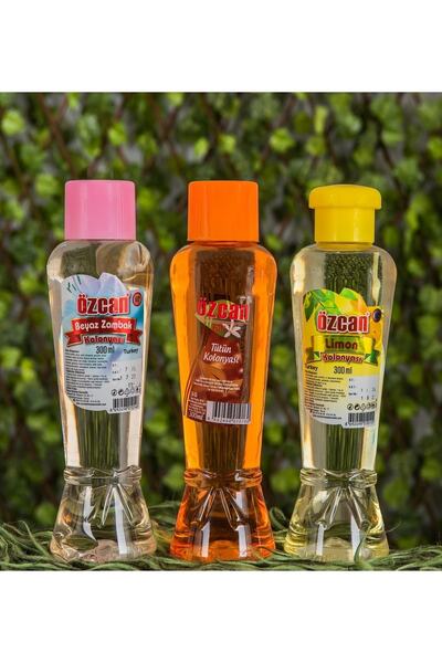 Özcan Kolonya Kozmetik Özcan Tütün Zambak Limon 3lü Set