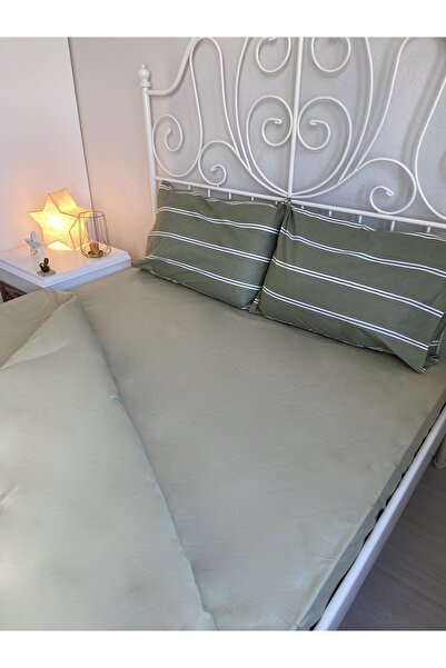 calinahome Water Green Colored Elastic Sheet