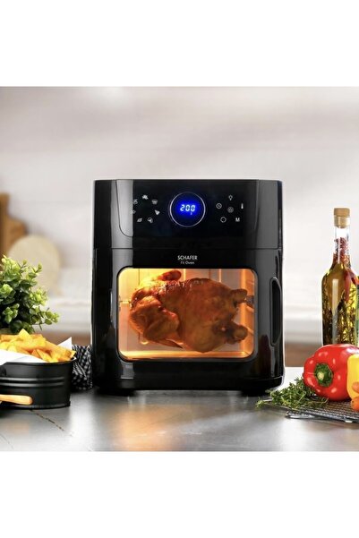 Schafer Fit Oven Airfryer Sıcak Hava Fritözü Ve Fırın Siyah