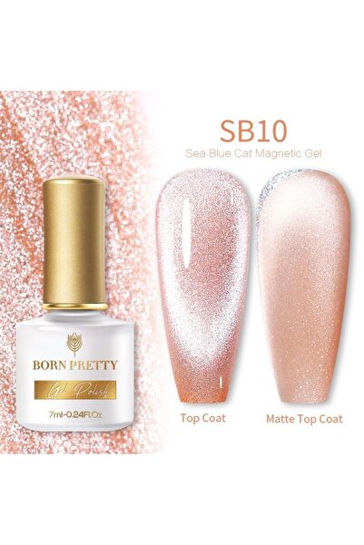 Born Pretty Sea Blue Cat Magnetıc Gel (kedi Gözü Kalıcı Oje )