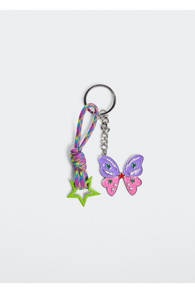 MANGO Kids Inel de culoare argintie pentru copii