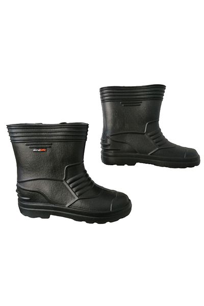Akınal Bella Unisex Μαύρες κοντές Eva Poly Sole Ultra Light Rain Boots