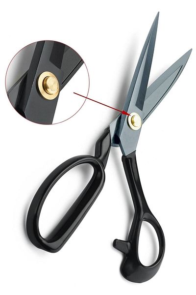 ÇEÇEN HOME Professional Black Fabric Tailor Scissors 28cm 11" inch Stainless Steel Sharpenable A-275 In Special Box