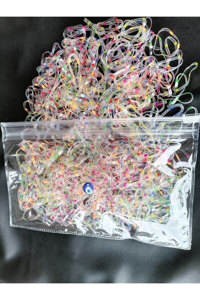 AlkazanAnkara 200 de bucăți de catarame de cauciuc tricotate cu pete într-o p...