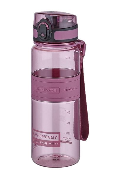 Uzspace 500ml Medium Size Silicone Body Tritan Water Bottle