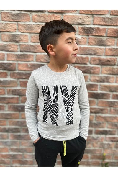 Macawi New Season Front Printed Boys' Bodysuit