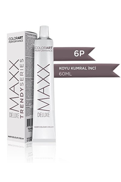 MAXX DELUXE Tüp Krem Saç Boyası 6p Koyu Kumral Inci 60 Ml