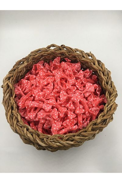 Chuva Polka Dot Bow Pink 25 Pieces