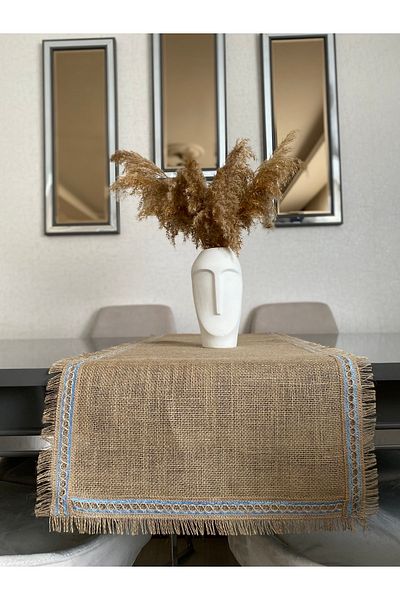 Parla Life Μπλε Ριγέ Υφασμάτινο Runner 40x140 εκ