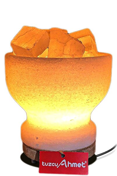 Tuzcu Ahmet Dekoratif Tuz Lamba Çanak Model Beyaz Tuzdan Yapılmış
