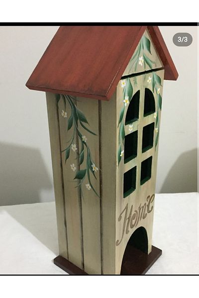 DERYA DESİNG ART Кутия за чай във формата на къща 15x15x32см