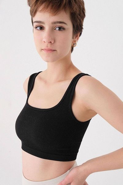 Addax Bustier - Schwarz - Unifarben