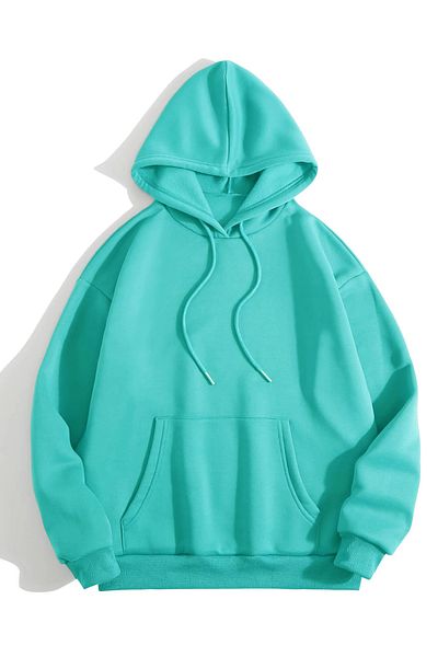 Mad&Calf Unisex Φούτερ με κουκούλα Basic με τσέπες