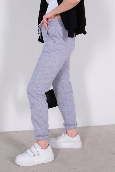 NARKISS Kadın 3 Iplik Jogger Gri Eşofman Altı