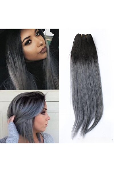 CESLİFE Real Hair Looking 1st Quality Half Moon Hairpiece 2 Pieces Side Snap ...