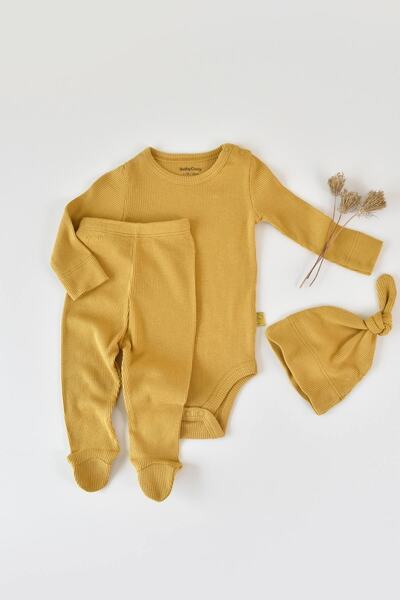 BabyCosy Set Pantolon & Badi & Șapka