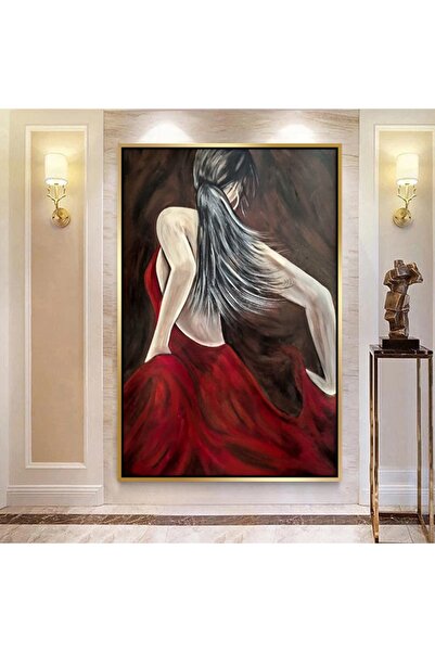 Markazip Altın Metal Çerçeveli Kanvas Tablo 70x100cm H68-k-a