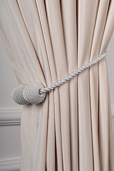 Saççax Exclusive Beyaz Renk Perde Toplayıcı