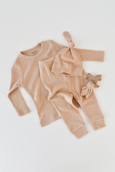 BabyCosy Set Pantolon & Badi & Șapka