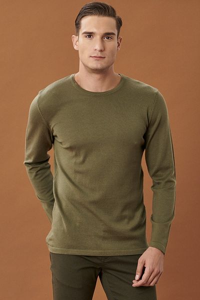 ALTINYILDIZ CLASSICS Pullover - Khaki - Slim Fit