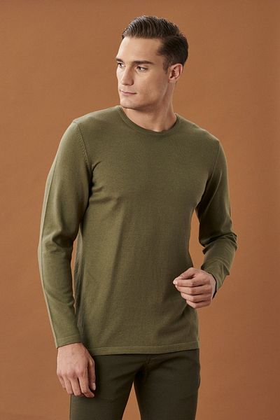 ALTINYILDIZ CLASSICS Pullover - Khaki - Slim Fit