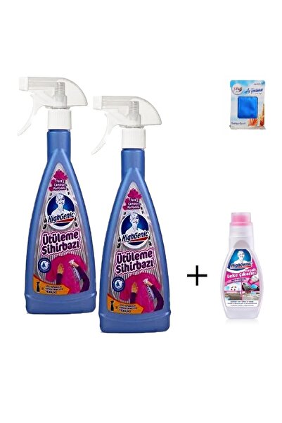 Highgenic Ütü Sihirbazı 675ml (2 ADET) Fırçalı Leke Çıkarıcı 200 ml 1 Adet Od...