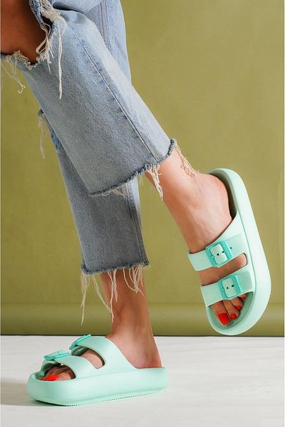TOPUK Colorful Green Yeezy Eva Women's Slippers