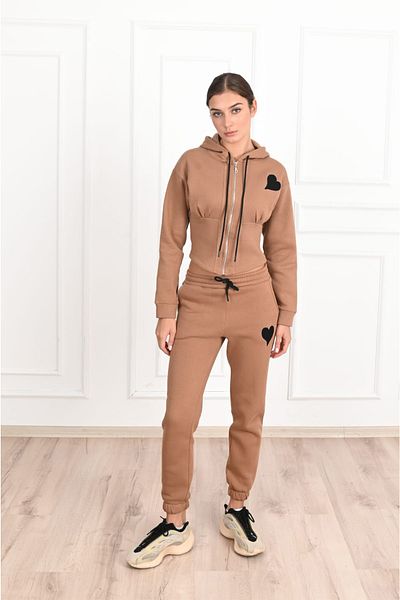 Koza Butik Σετ γυναικεία φόρμα με στάμπα καρδιάς 3449-23