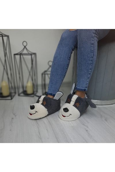 Moda fiesta Παντόφλες με φιγούρες σκύλου Μπότες για το σπίτι