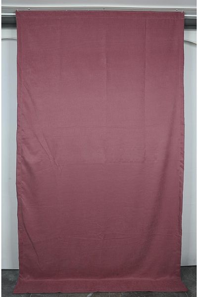 AKÇA TEKSTİL Woven Dried Rose Color (extraphore Drawstring) Single Wing Background Curtain 150x260 Cm